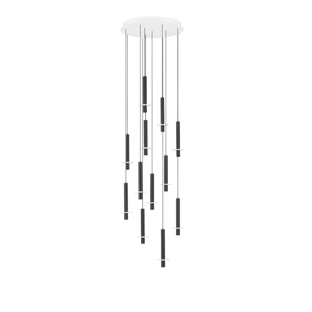 Design-Pendellampe Noemi schwarz mit weißem Ø 62 cm Lyora 5212063503298