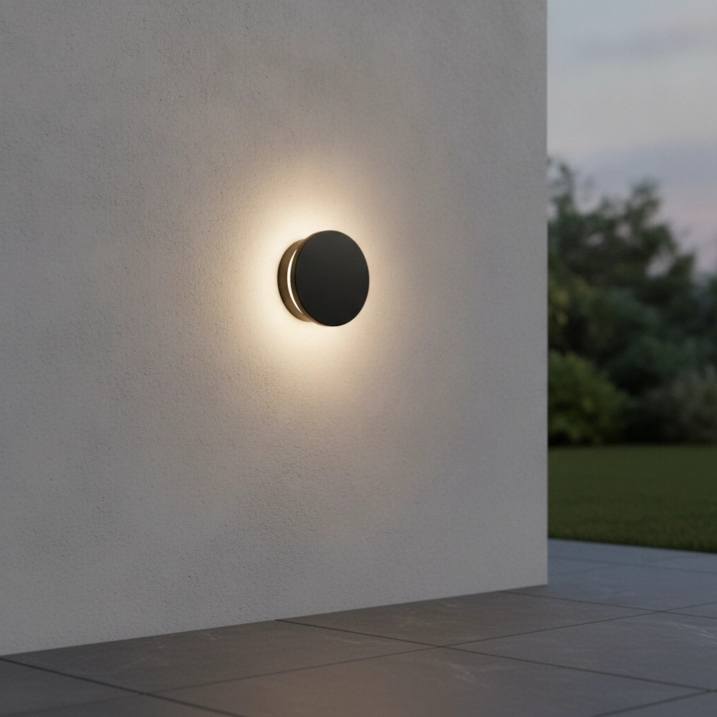 Design-Wandlampe Gong Schwarz