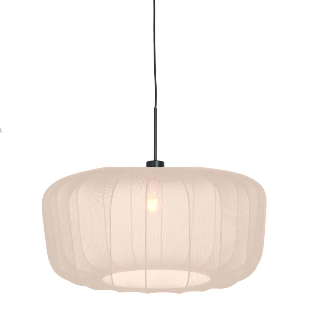 Pendellampe Vela Lino mit Cremeton Ø60cm