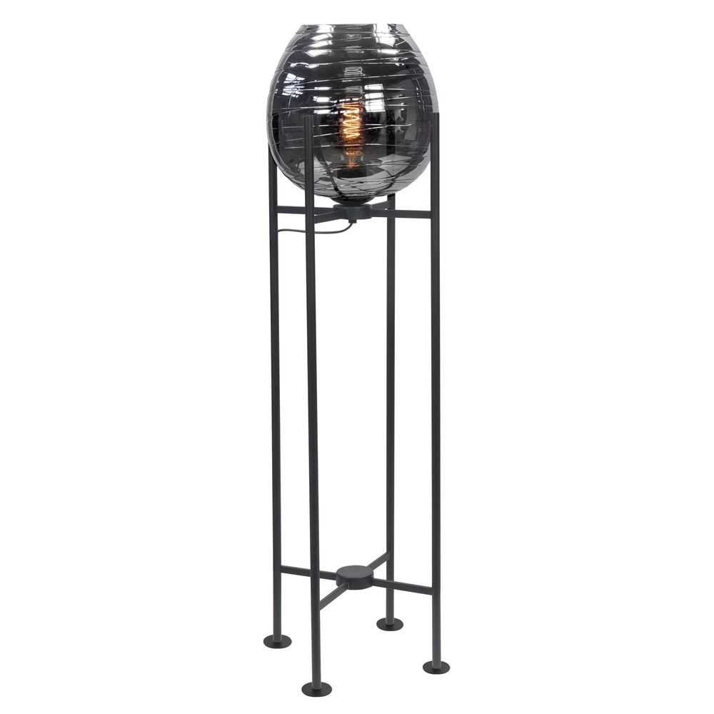 Stehlampe Fantasy schwarz mit Glas 101cm Highlight 8718379041204