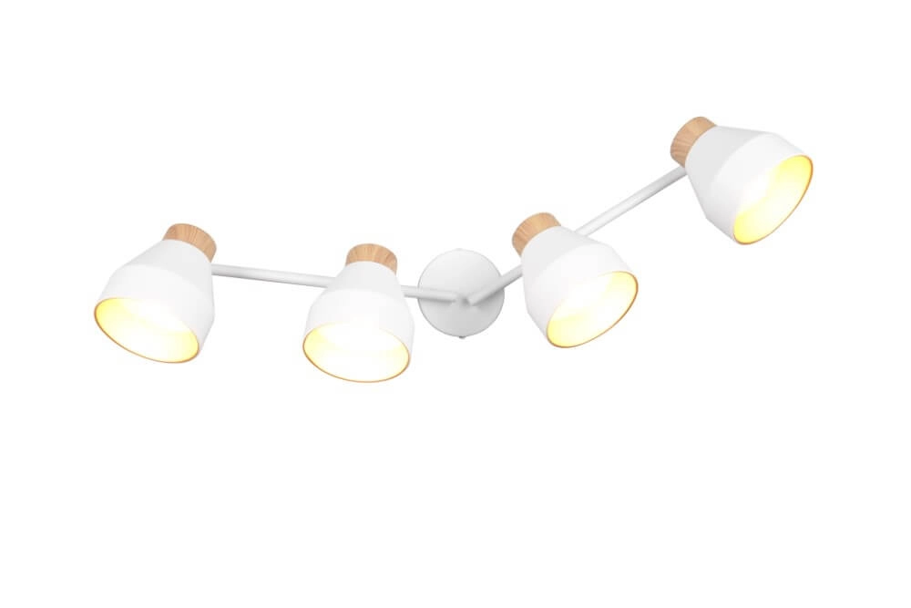 Design Deckenleuchte 4-flammig Valentin weiß Trio 4017807637441