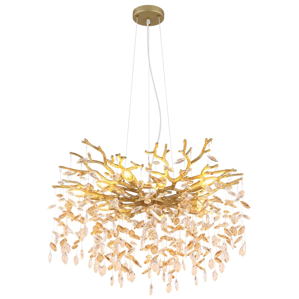 Pendellampe Queena gold Ø 80cm
