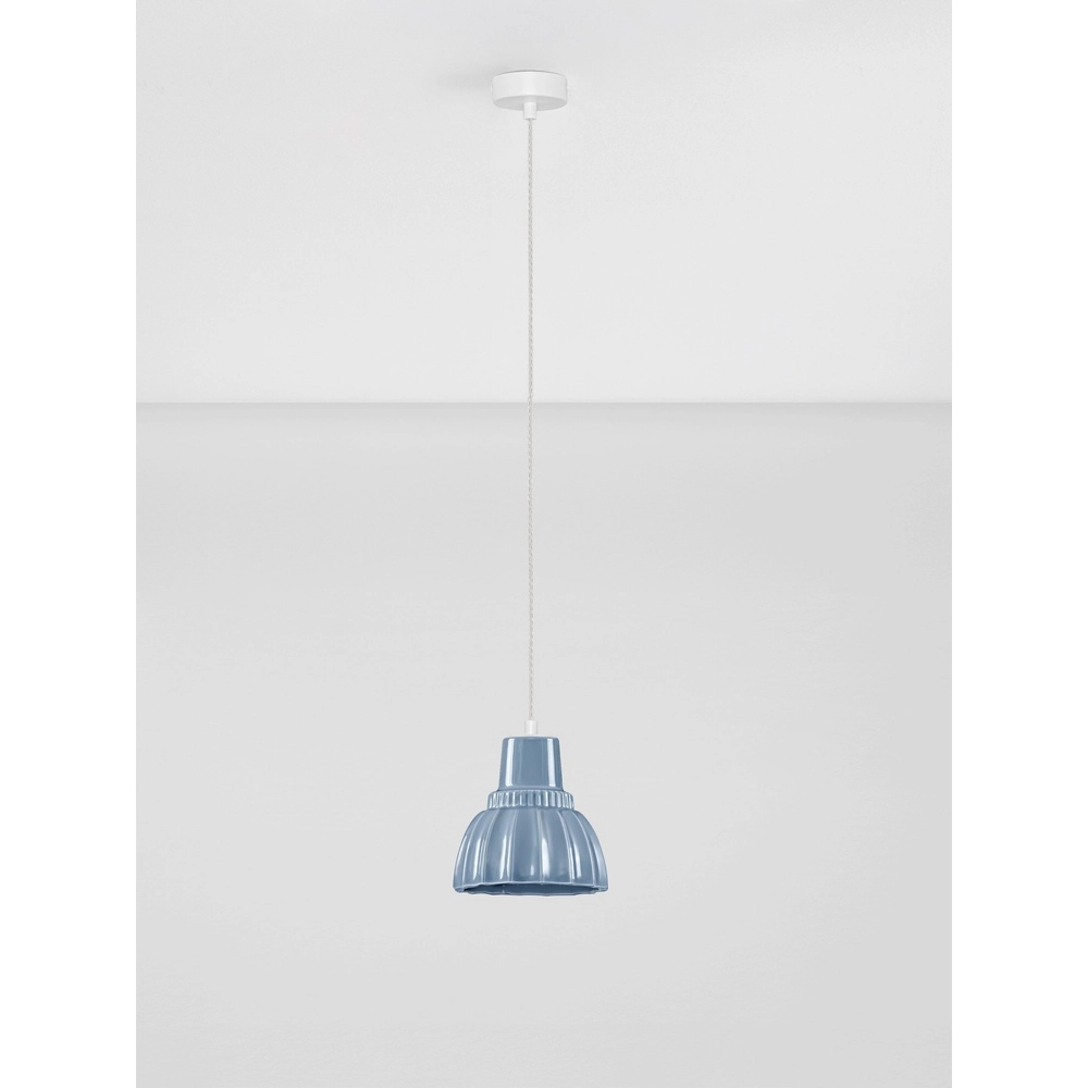 Pendellampe Picco Weiß mit Blau Lyora 5212017495372