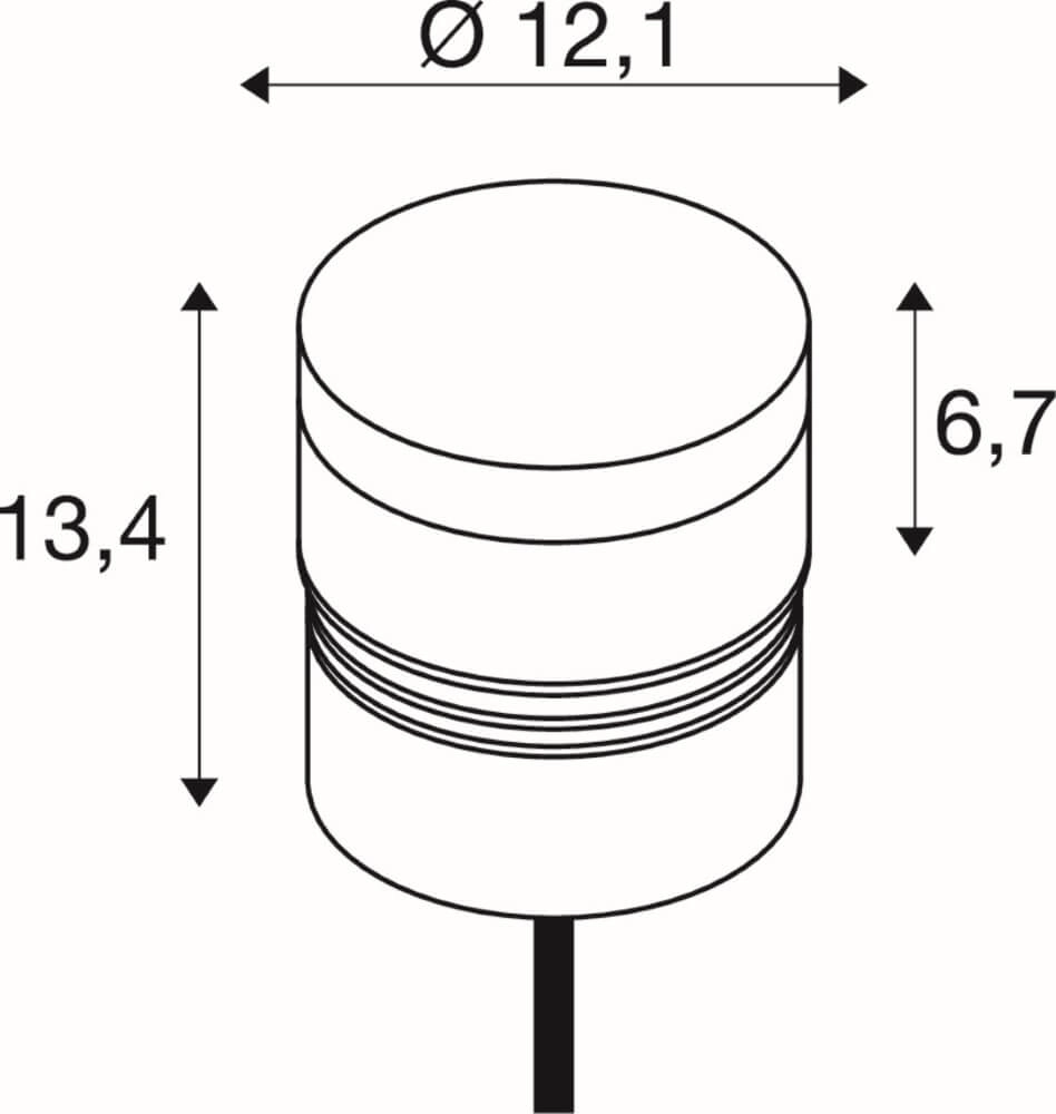 M-Pol Head S diffus - 180° - 2700K SLV 4024163275194