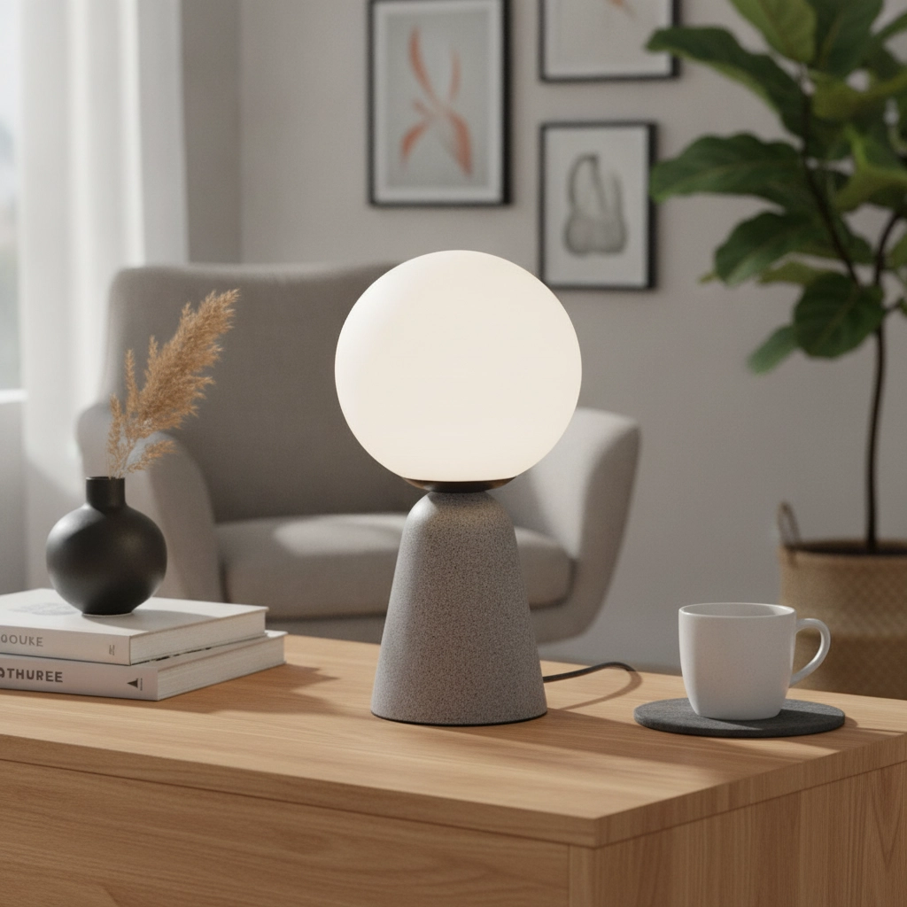 Design-Tischleuchte Zero grau