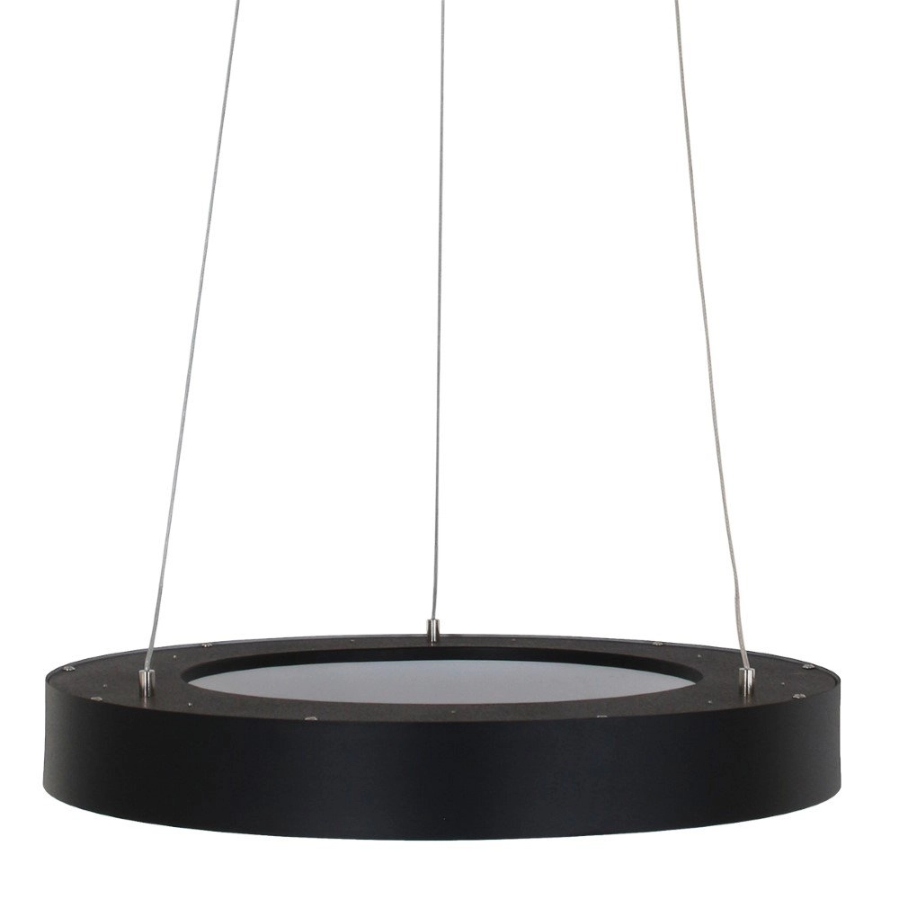 LED Hängelampe Ringlede Ø 48 cm schwarz Steinhauer 8712746132847