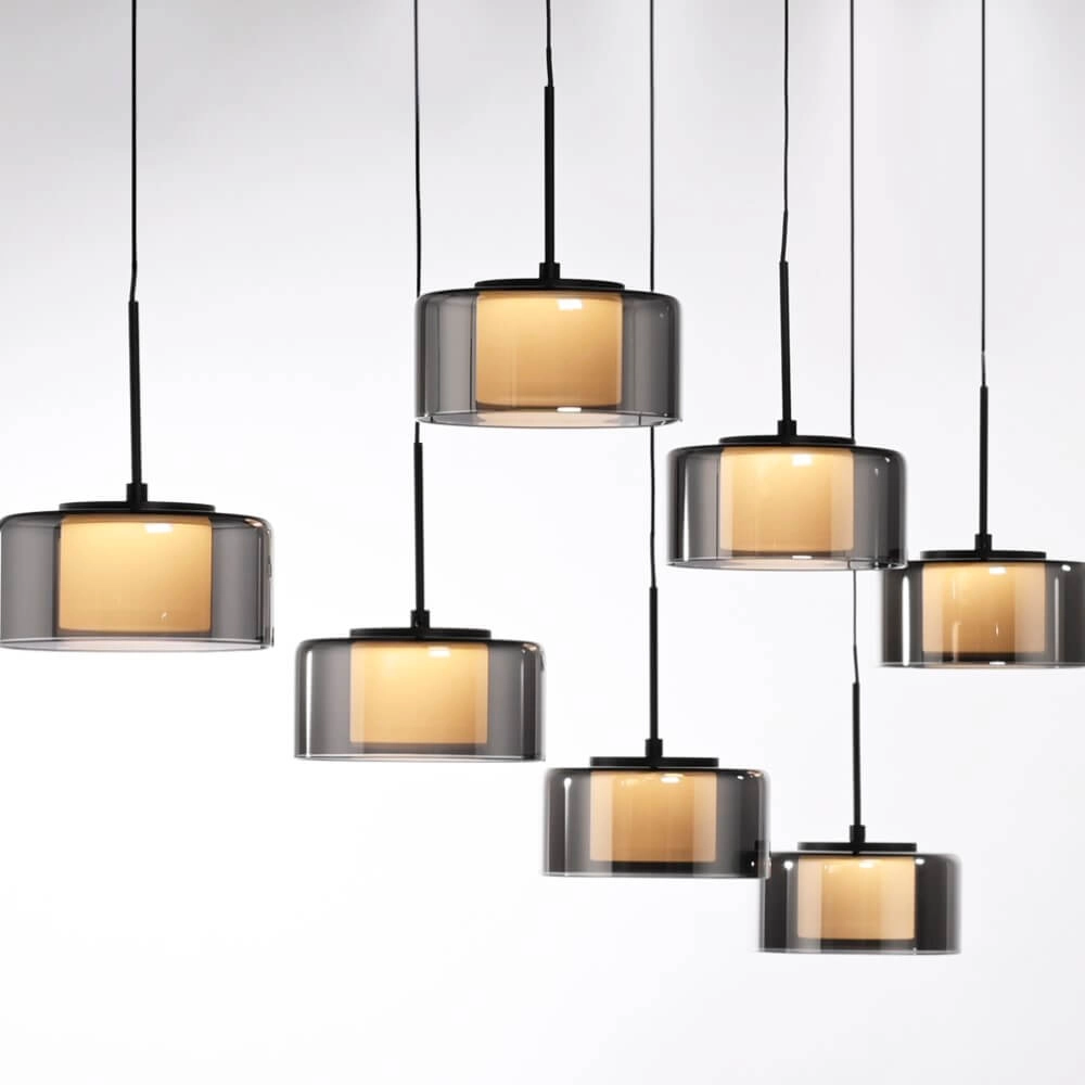 Hängelampe mit 7 Leuchten Rika Schwarz Paul Neuhaus 4012248383094