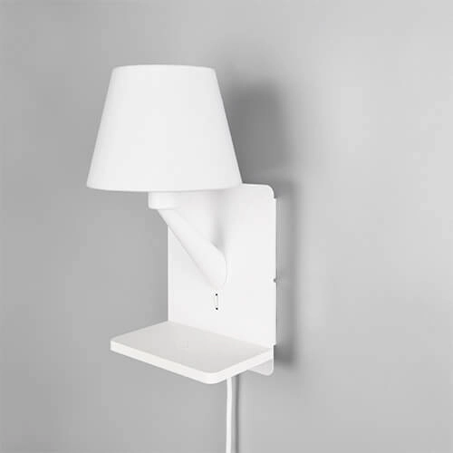 Schlankes Nachtlicht Comfort weiß - mit USB Trio 4017807614756