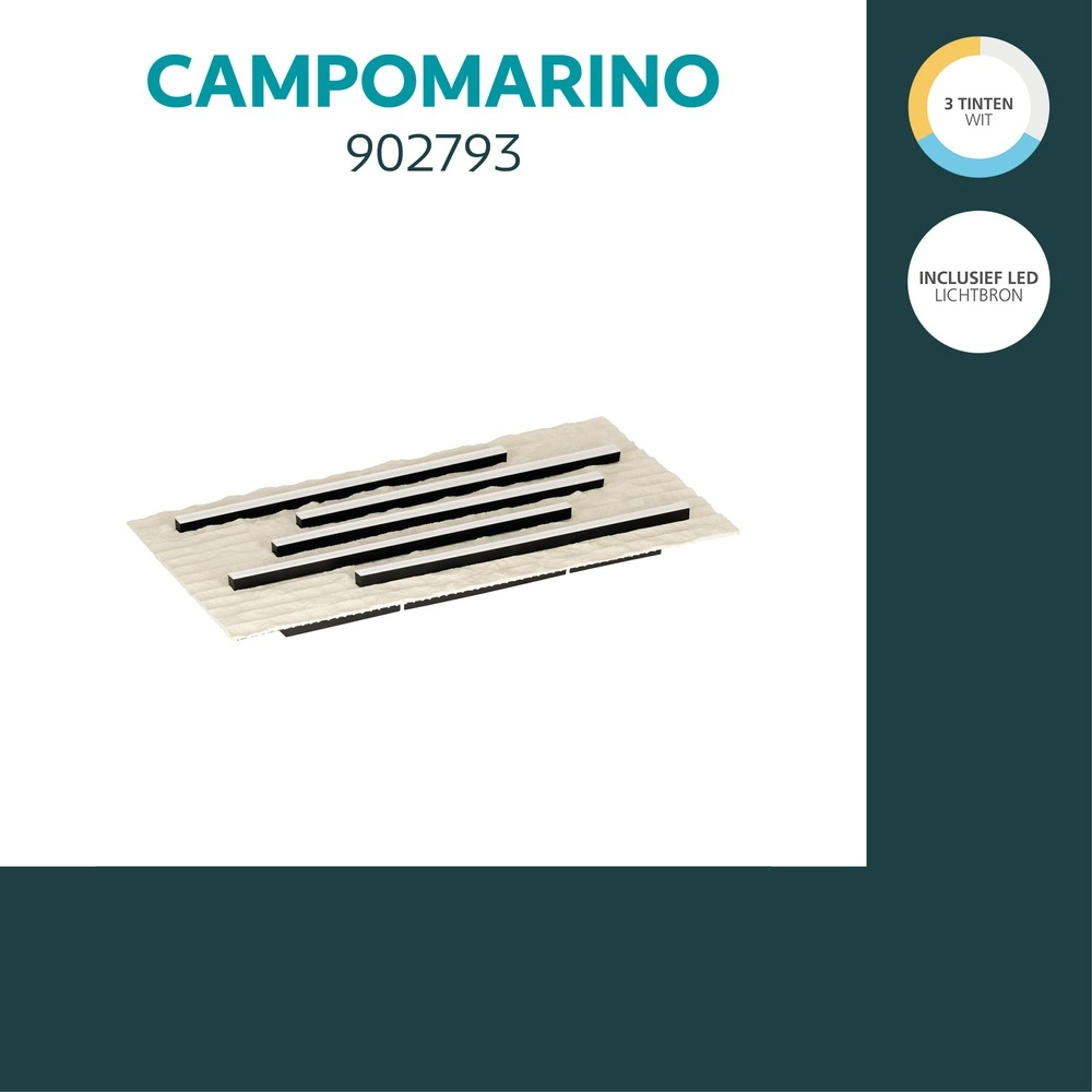 Deckenlampe Campomarino Sandbraun 60 cm Eglo 9008606409112