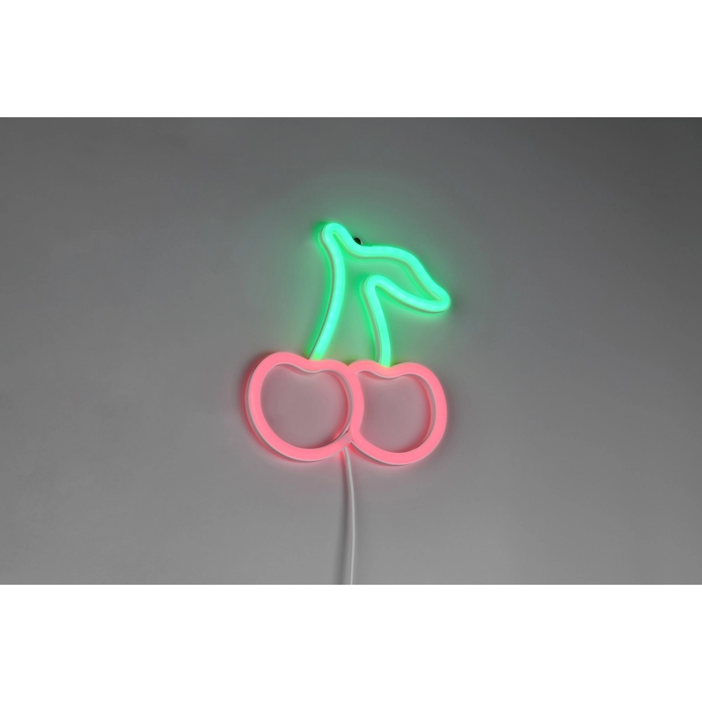Neon-Wandleuchte Cerise grün rot Trio 4017807657456