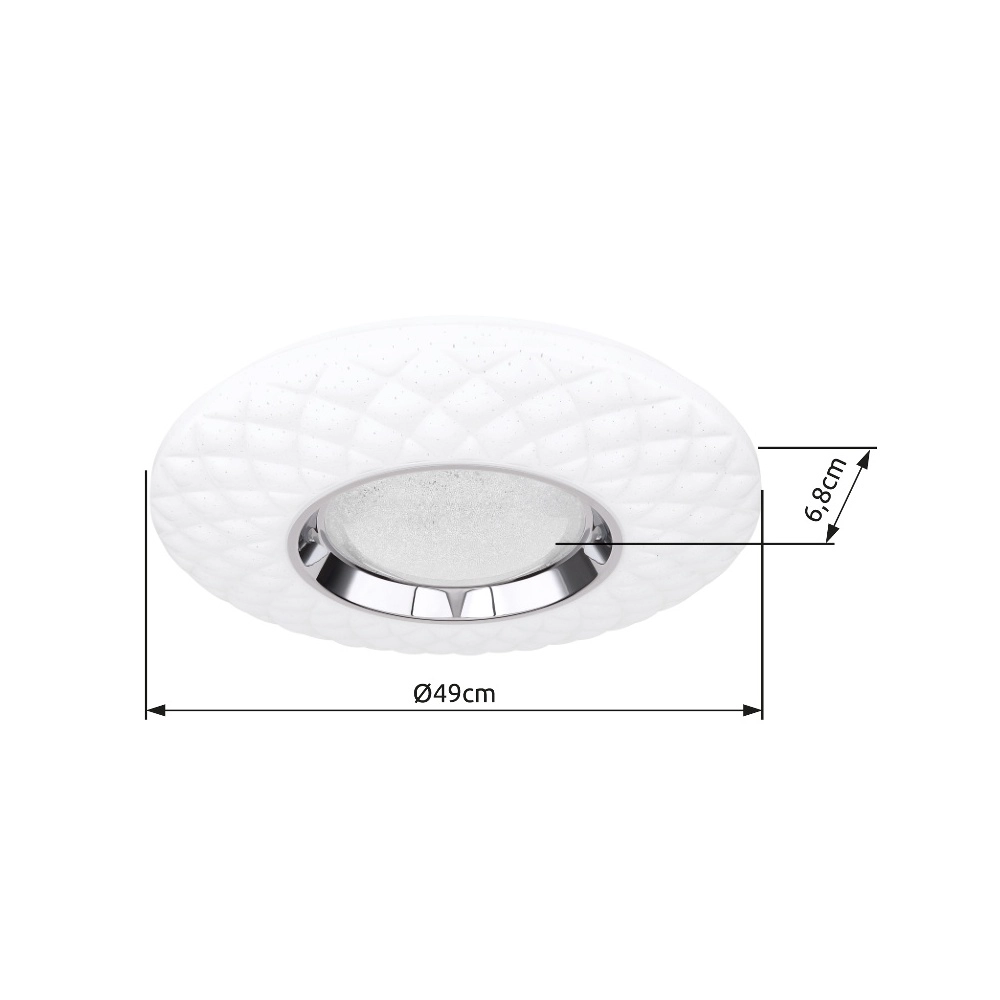 Weiße Deckenlampe Magnifique Ø 49cm Globo 9007371386840