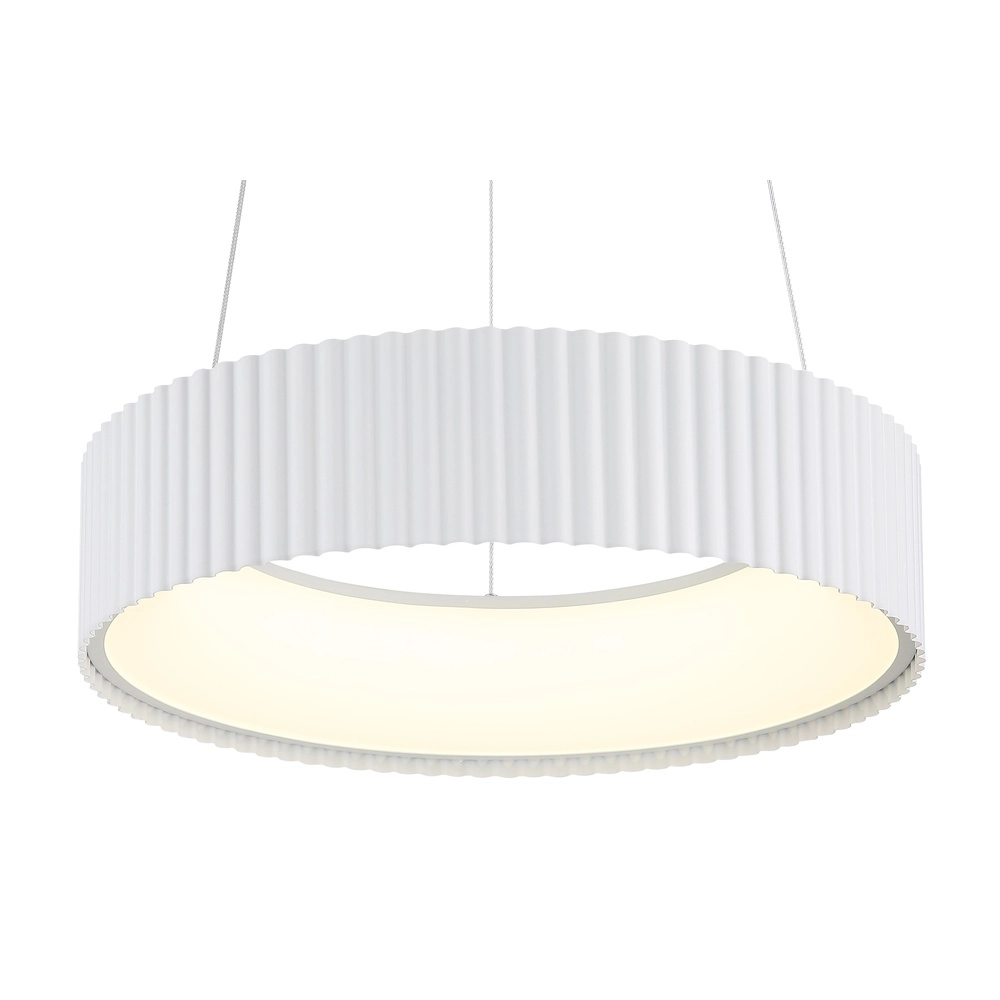 Design-Pendellampe Kemp weiße Ø 46 cm Globo 9007371566273