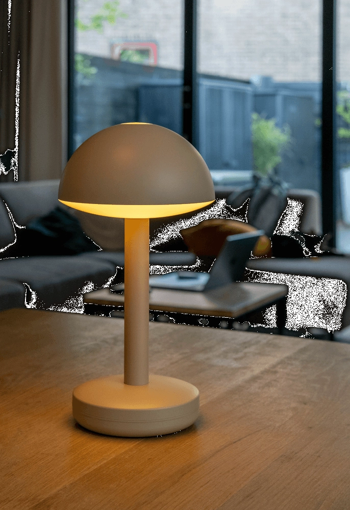 Wiederaufladbare Tischlampe Bug Beige Humble 7446023313322