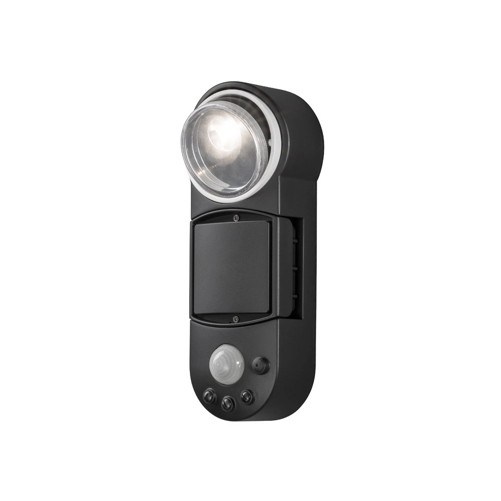LED-Wandleuchte Prato 10 cm schwarz mit Bewegungssensor
