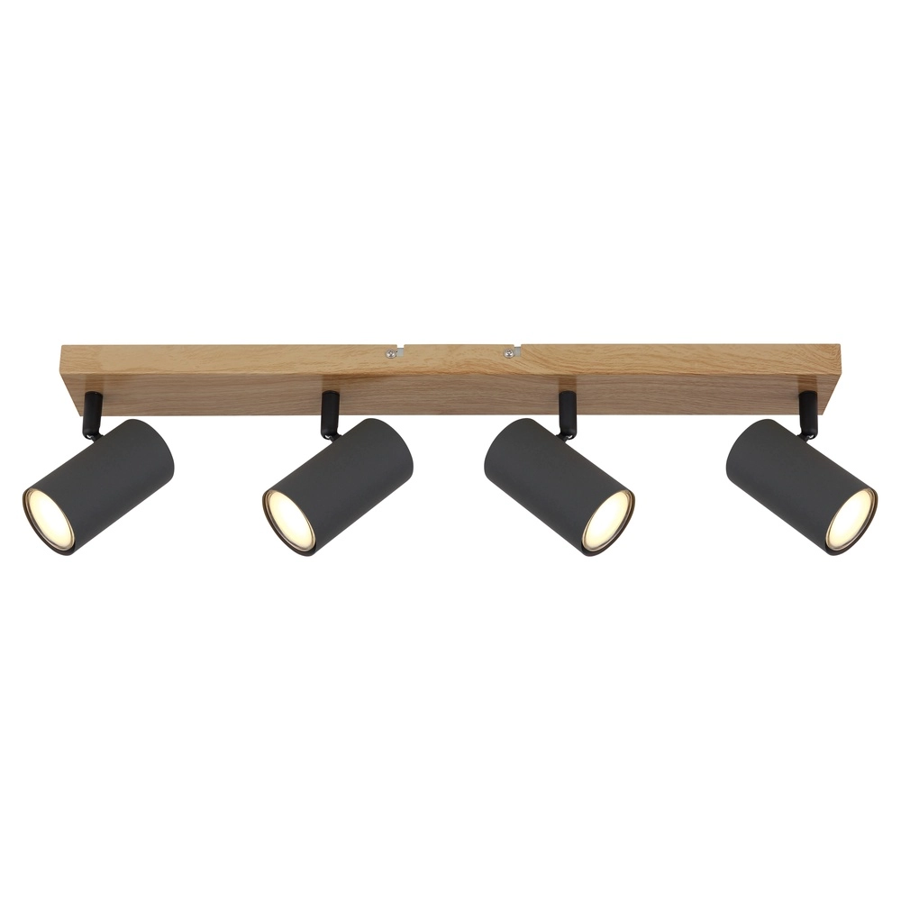 Deckenlampe 4-Licht Robby Holz Globo 9007371439539