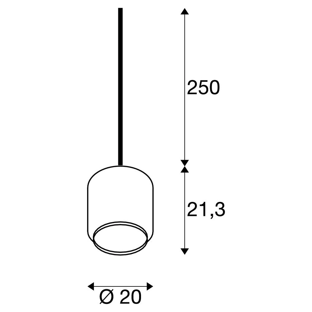 Ländliche Hängelampe Pantilo 20 Ø 20cm SLV 4024163231947