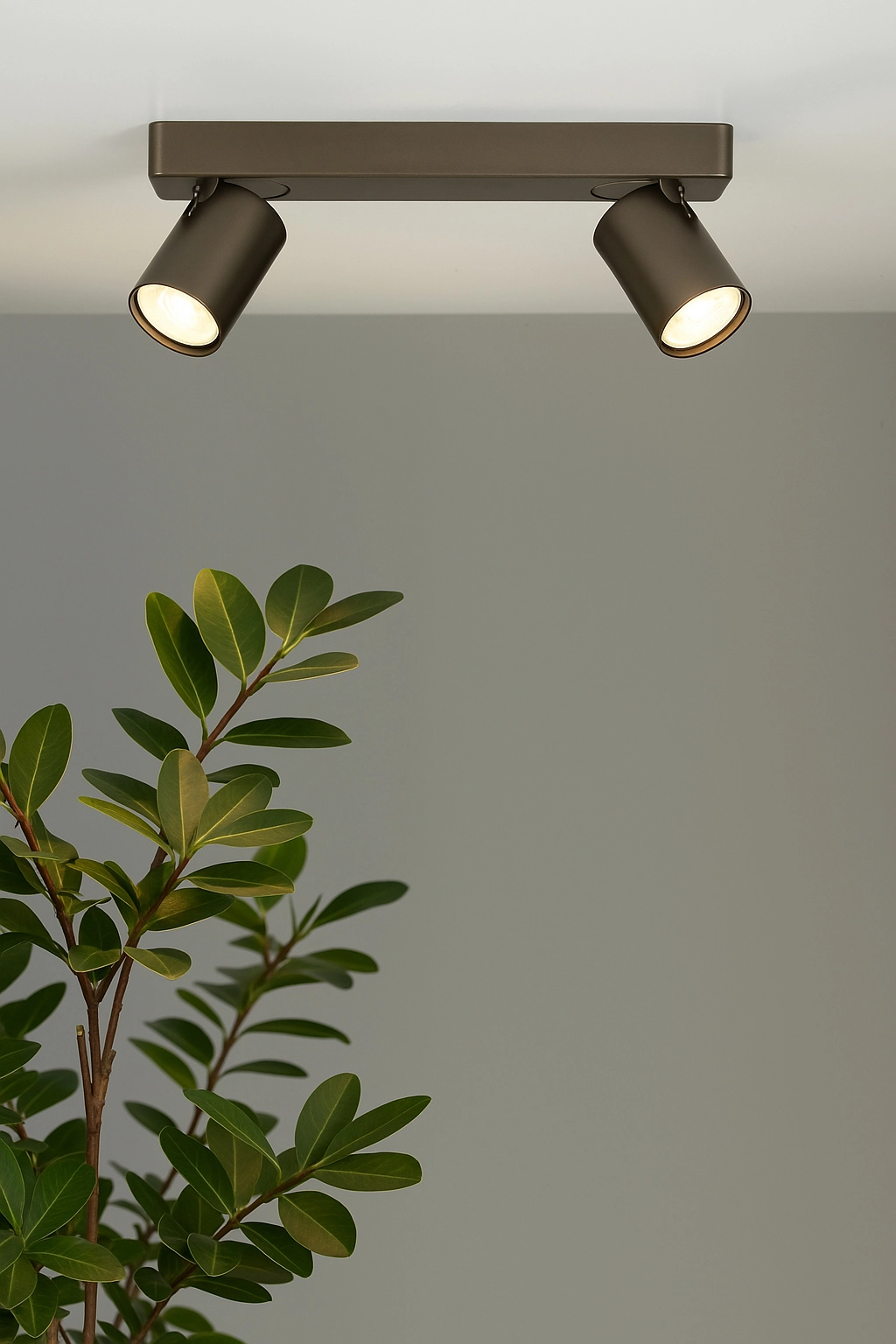 Deckenlampe Moon 2 Rechteckige Bronze Lyora 5053423311838