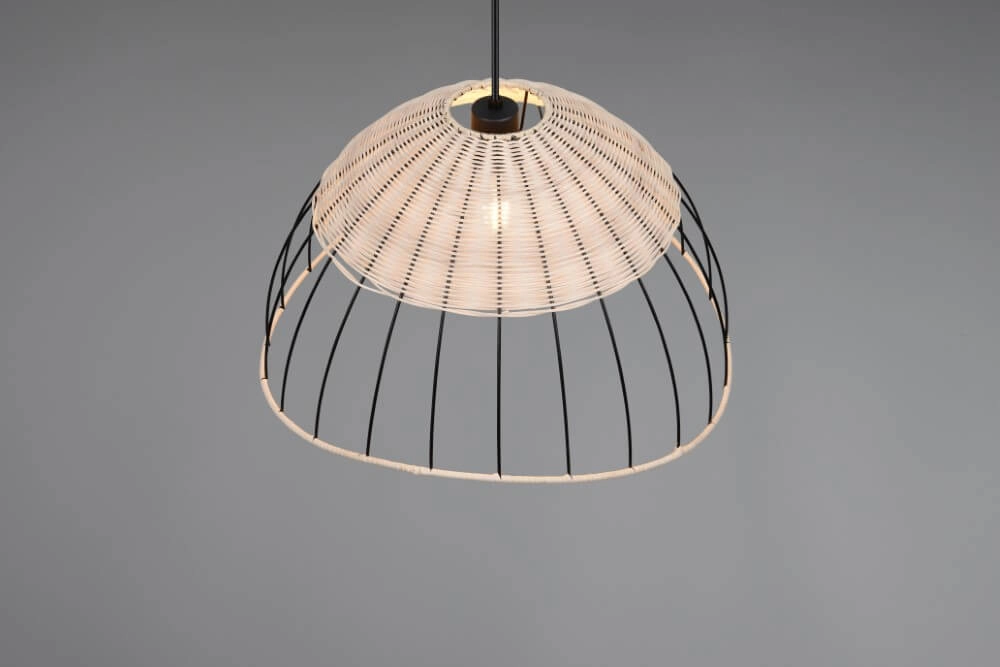Rattan Pendelleuchte Sandrine Ø 48cm Trio 4017807637656