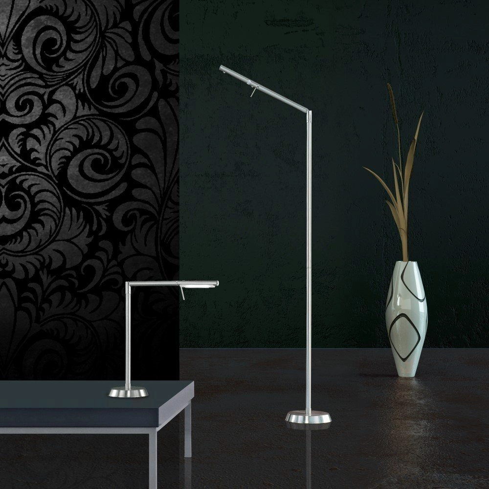 LED Standleuchte Filigran Nickel Trio 4017807295337