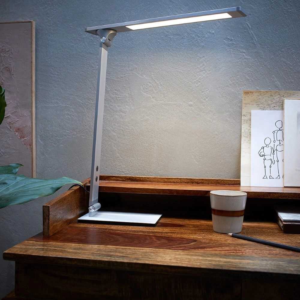 Schreibtischlampe Serenade LED grau Steinhauer 8712746132649