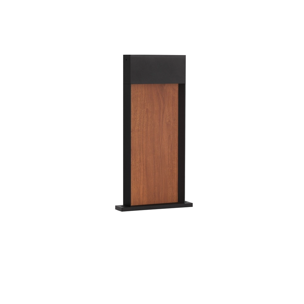 Design-Gartenlampe Noray Schwarz mit Holz 40cm - 3000K Lyora 5212063504325