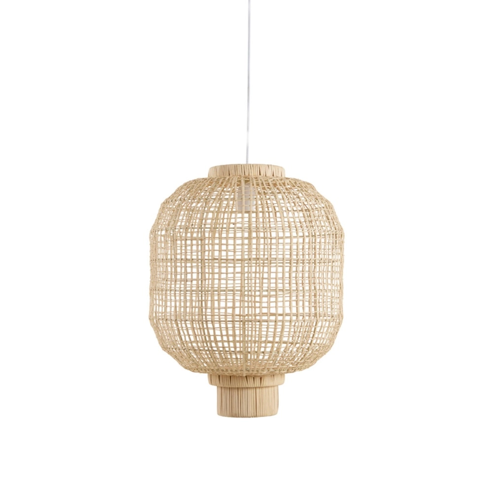 Natürliche Pendellampe Dorzan Ø 42cm