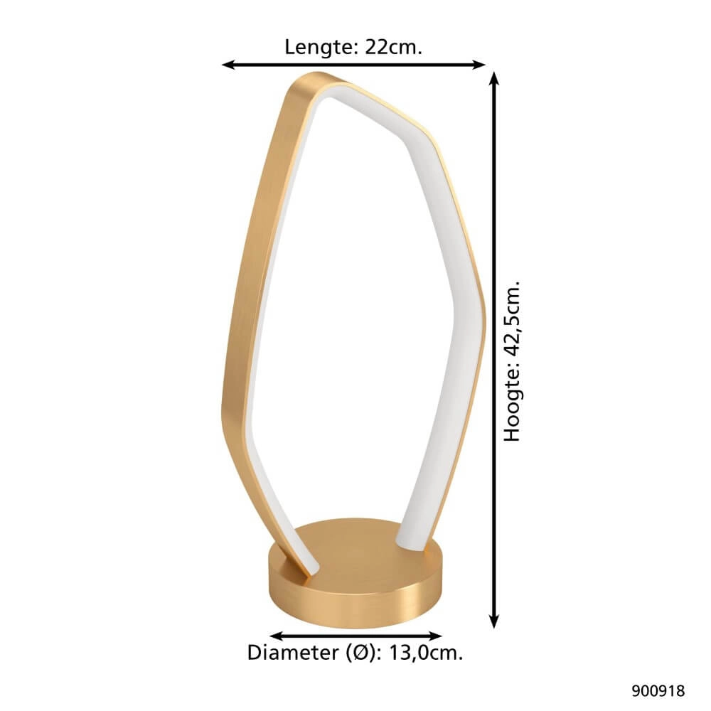 Goldene LED-Tischlampe Vallerosa Eglo 9008606277834