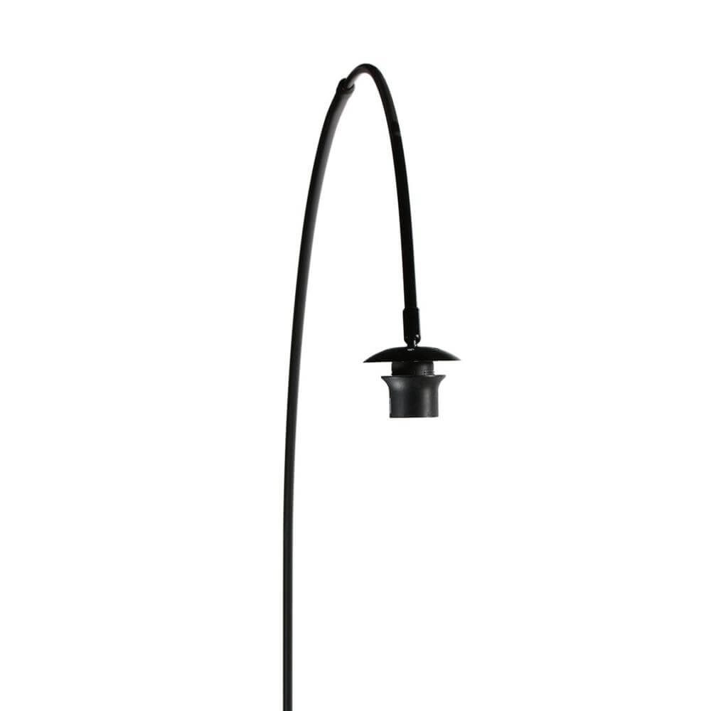 Stehlampe Curve schwarz mit Rattanschirm Ø 50cm Steinhauer 8712746179422