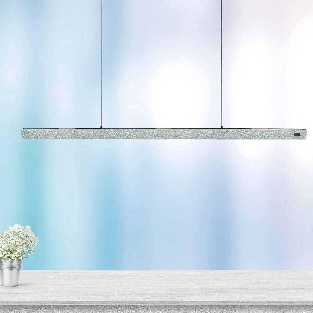 Design-Pendelleuchte Fluxy 160cm grau Steinhauer 8712746177848