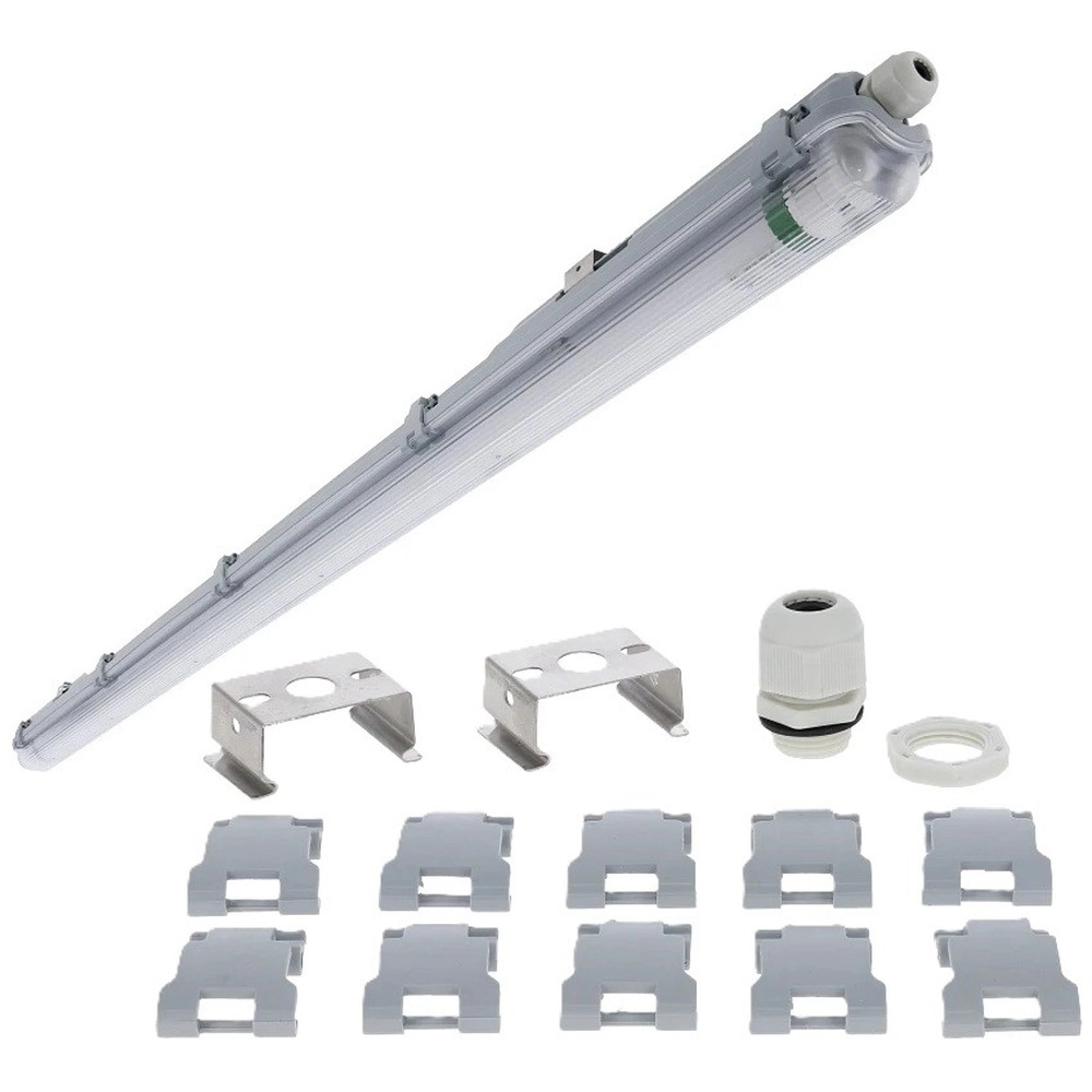 SWD-Leuchte für LED Tube 1 x 120 cm – IP65 ohne Leuchtstoffröhre Lyora 8720999812799