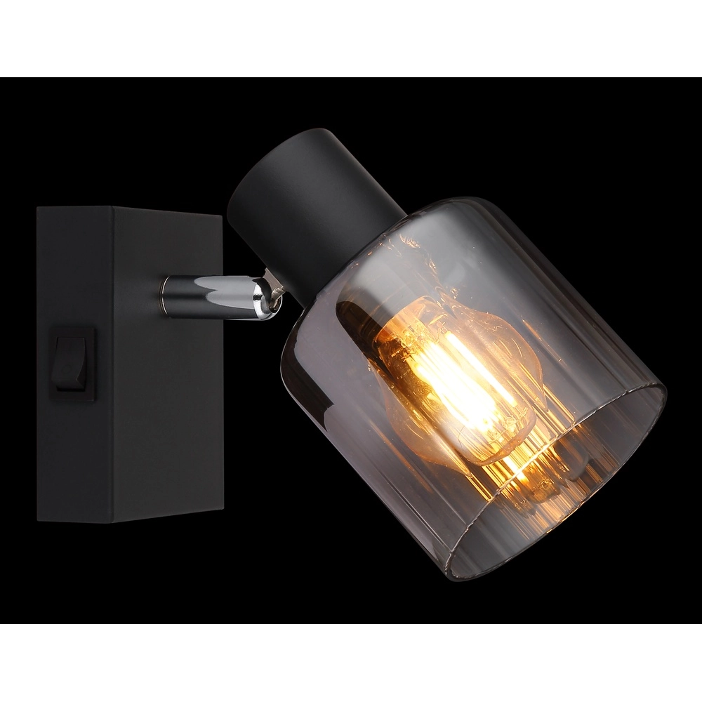 Schwarze Wandlampe Jack Schwarz Globo 9007371513833