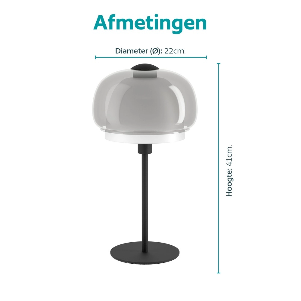 Design-Tischlampe Belomontejo Schwarz