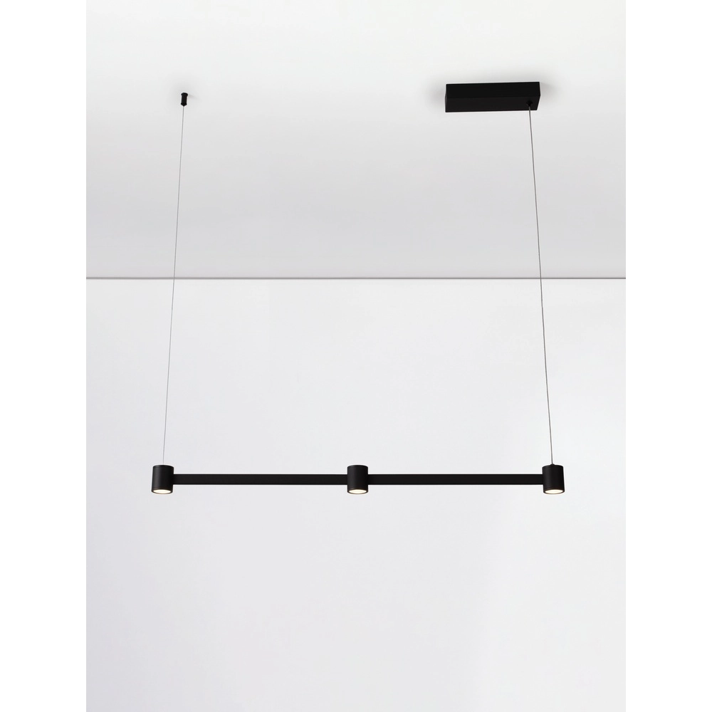 Design-Pendelleuchte Puize 3-flammig schwarz Lyora 5212017448576