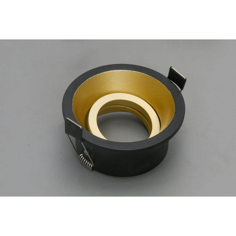 Runder Einbaustrahler Roura Schwarz mit goldener Innenseite Artdelight 8720701102644