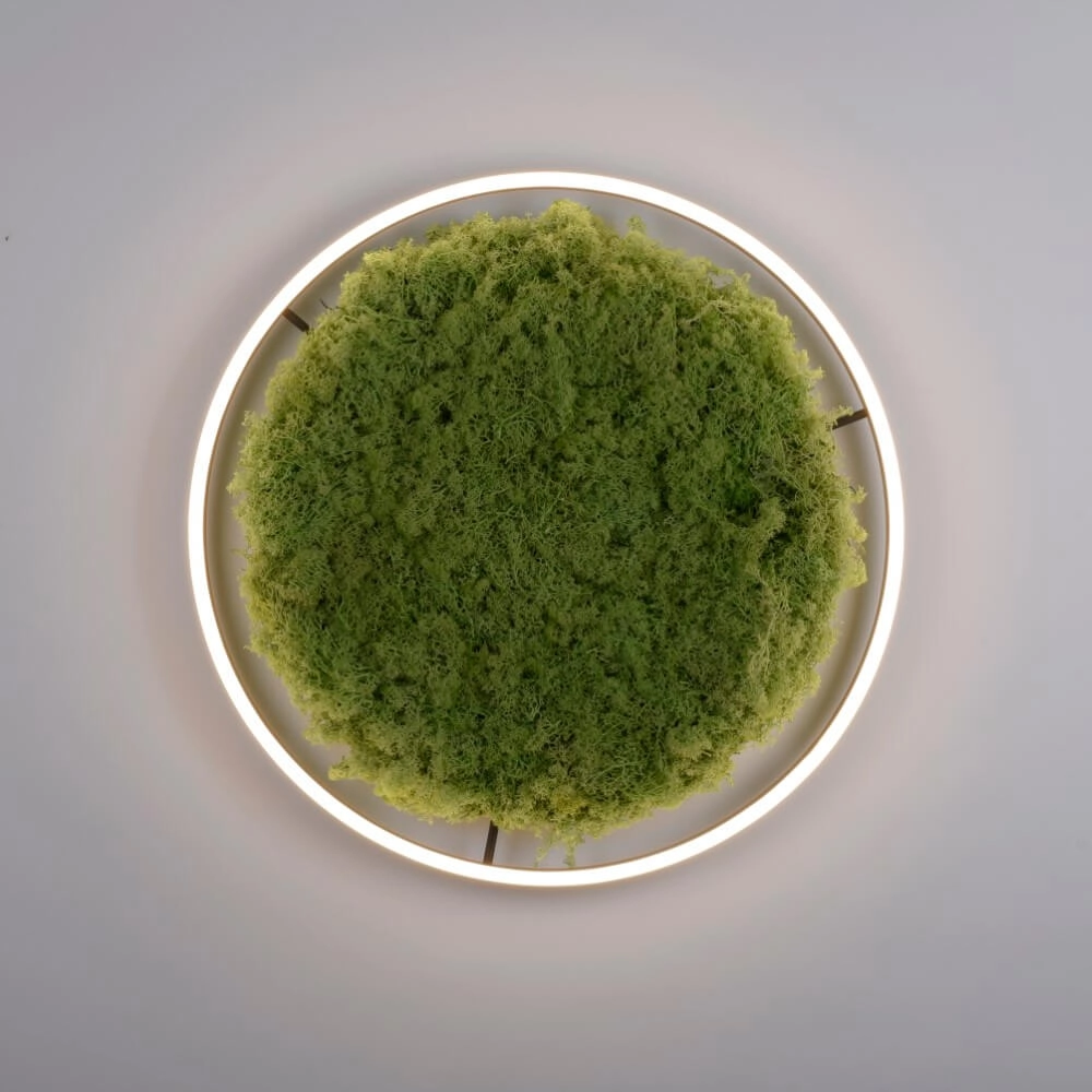 Deckenleuchte Green Ritus mit Moos Ø 58,5cm Just Light 4043689994808