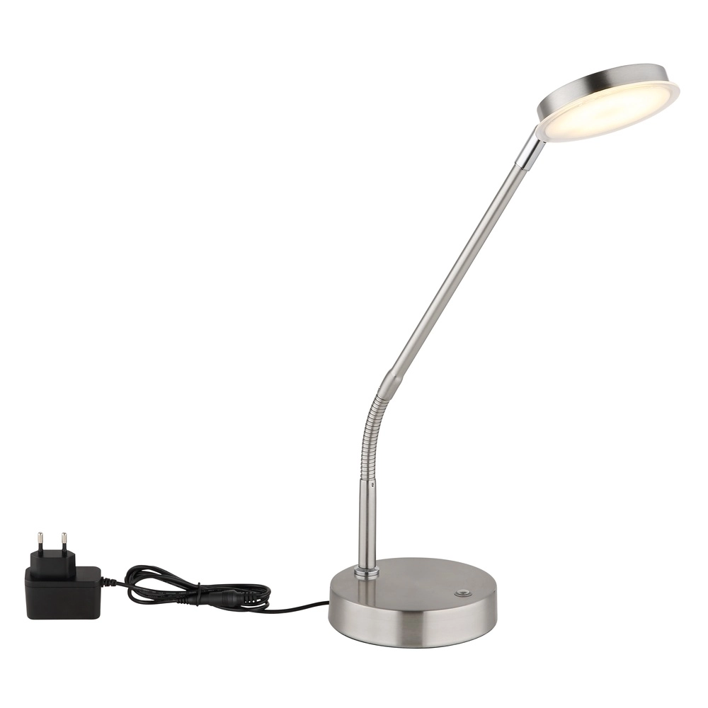 Schreibtischlampe Silvio Nickel Globo 9007371589166