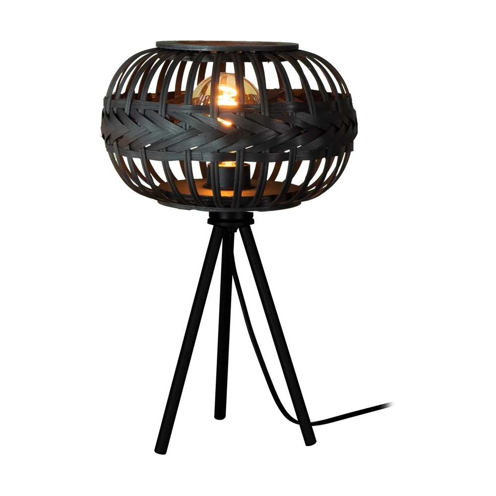 Schwarze Tischlampe Towcester Ø 26cm - 1x E27