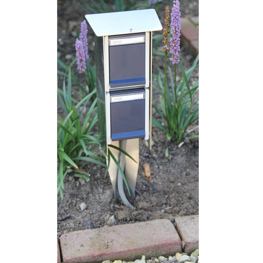 Garten Steckdose Sockets Für außen -Metallgrau Franssen 8717064120491