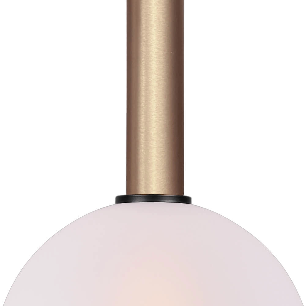 Hängelampe Ø 25cm Bella 2 Messinggold mit mattweißem Glas Masterlight 8718121334011