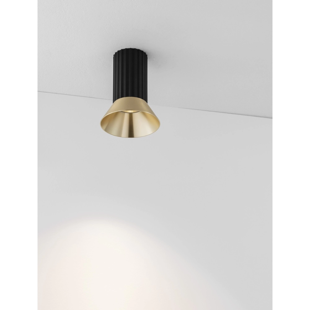 Deckenstrahler Luvia schwarz mit gold