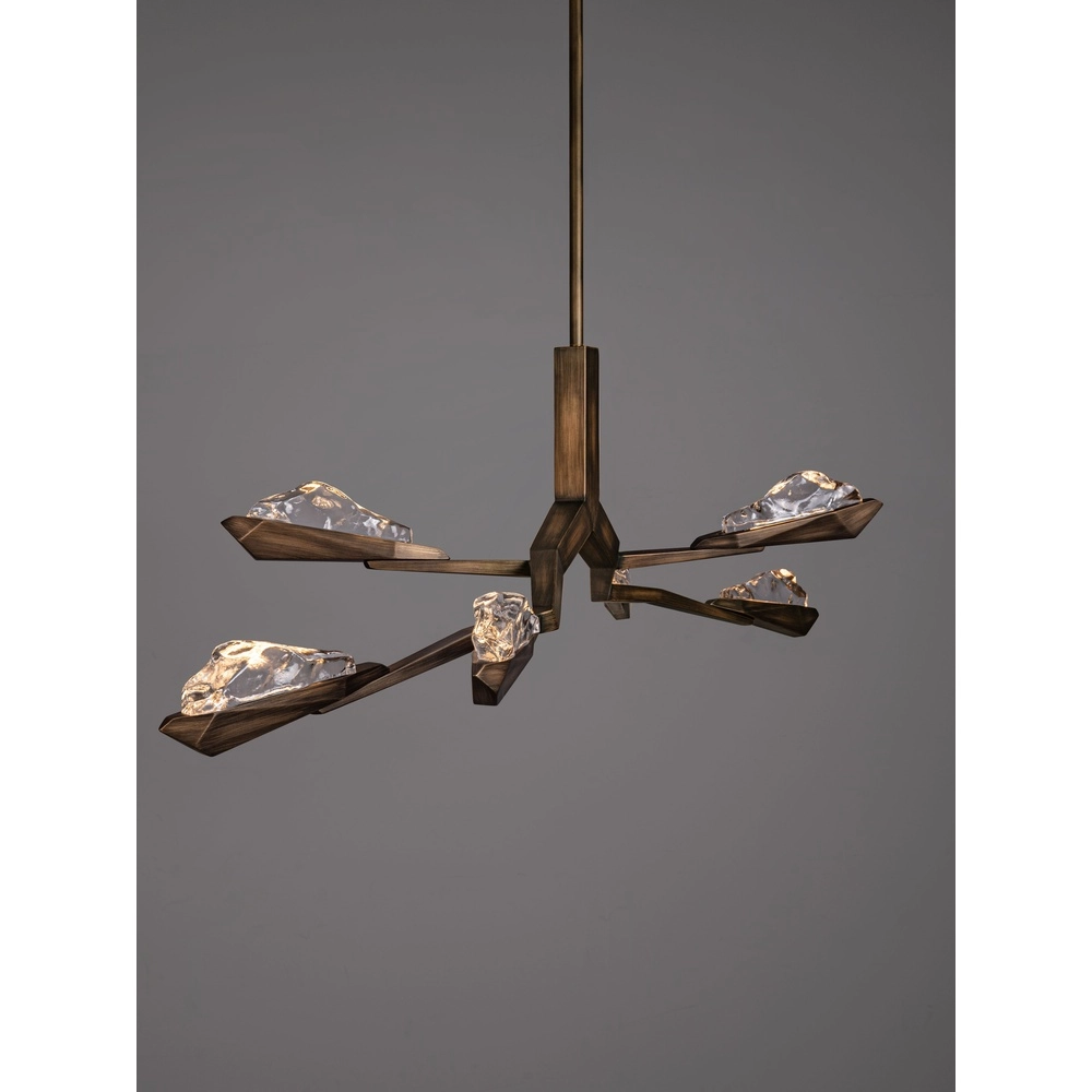 Antike Pendellampe Greta Antikes Messing 137,5 cm Lyora 5212063500334