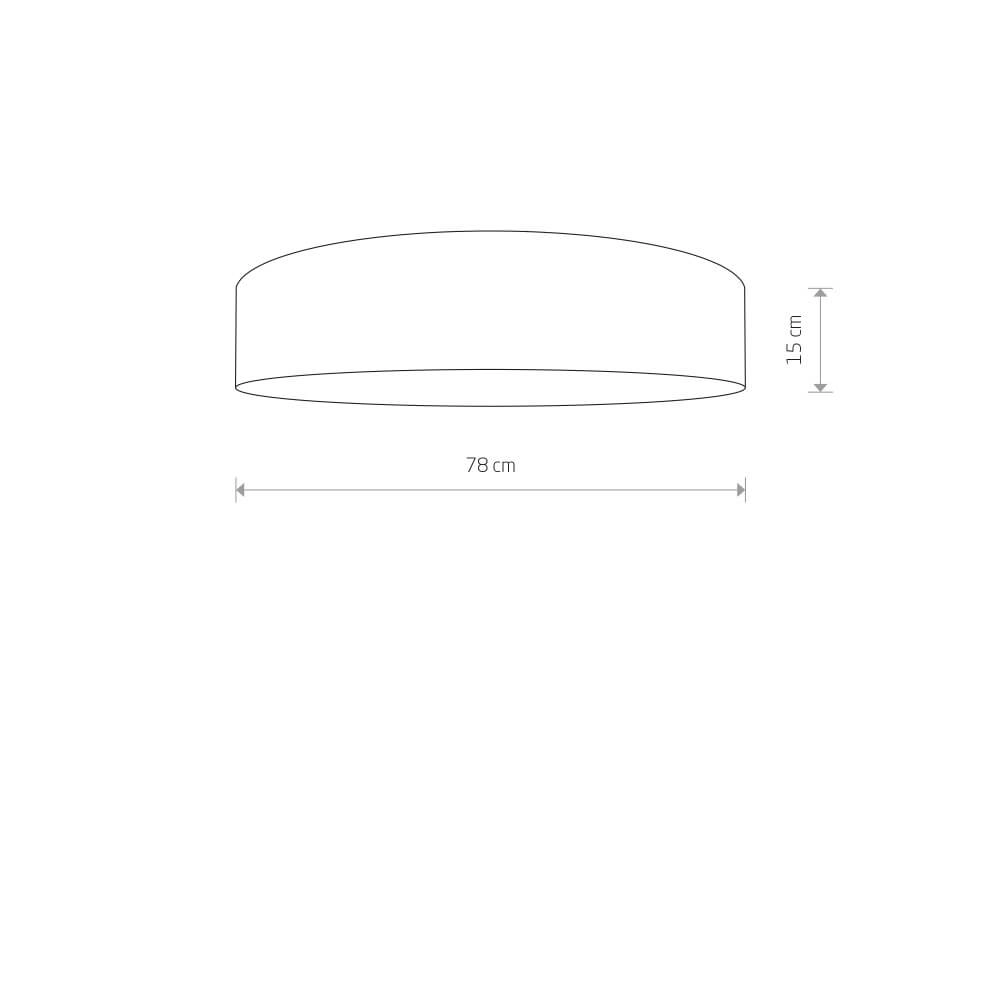 Graue Deckenlampe Turda Ø 78cm Lyora 5903139896092