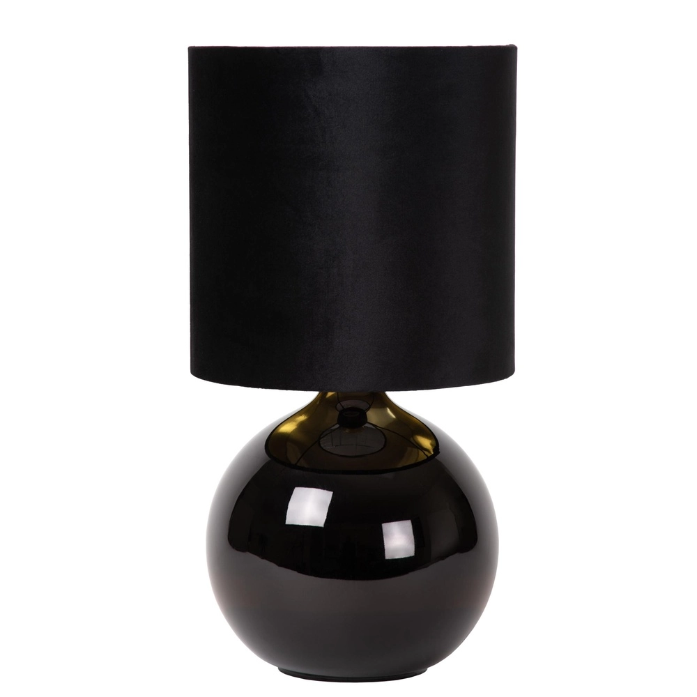 Schwarze Tischlampe Esterad Ø 24 cm