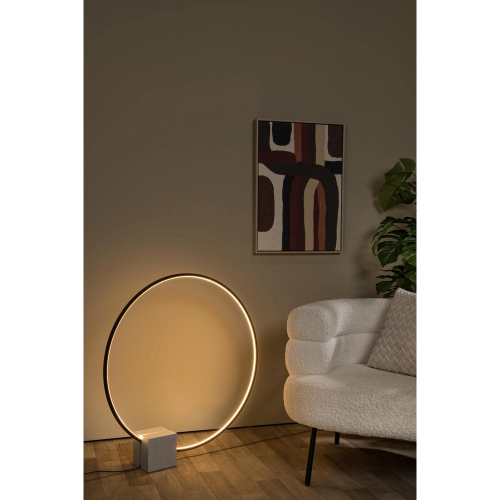 Schwarze Tischlampe Cirkelis rund Ø 83 cm Lucide 5411212051684