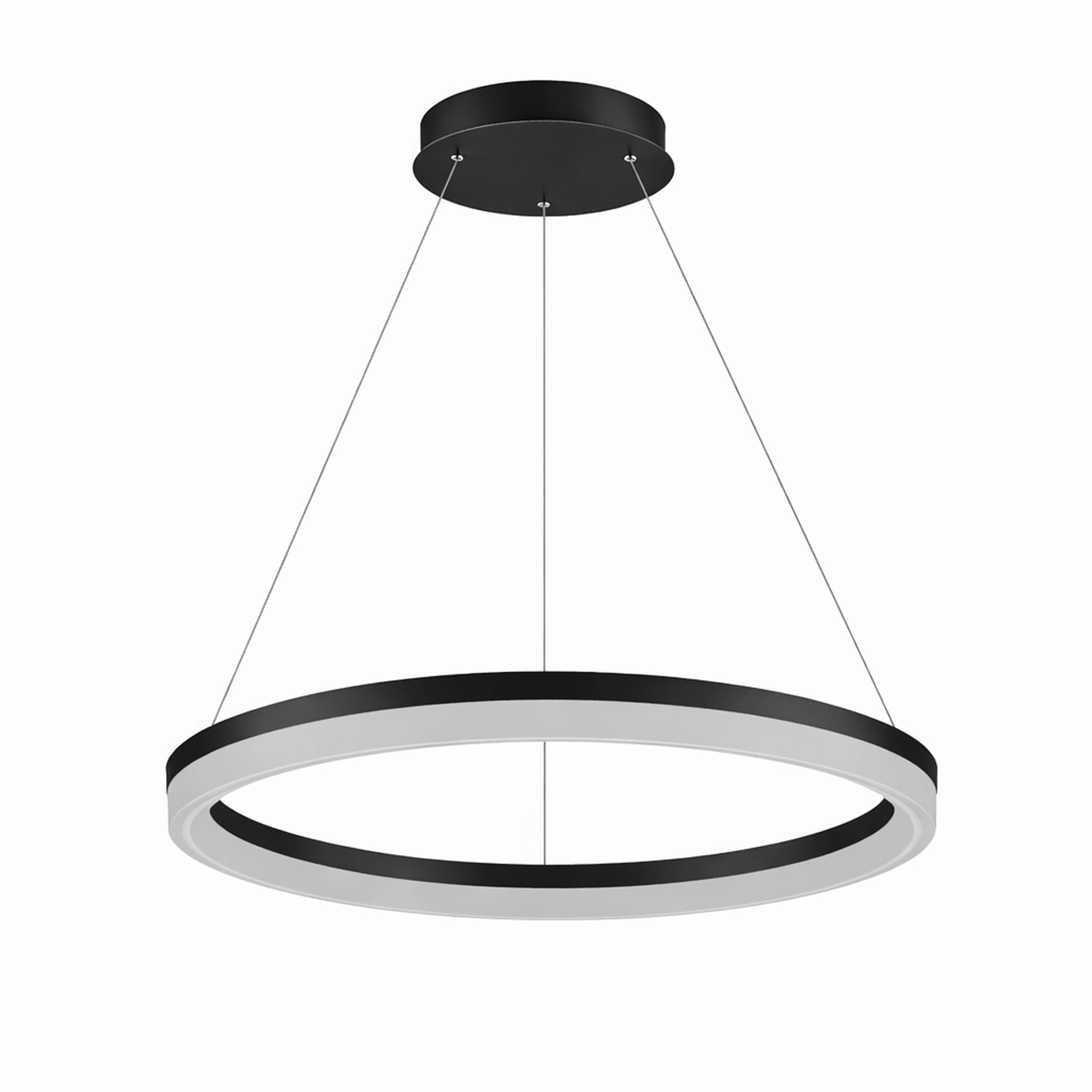 Elegante Pendellampe Ara Ø 60 cm schwarz Lyora 5053423308050