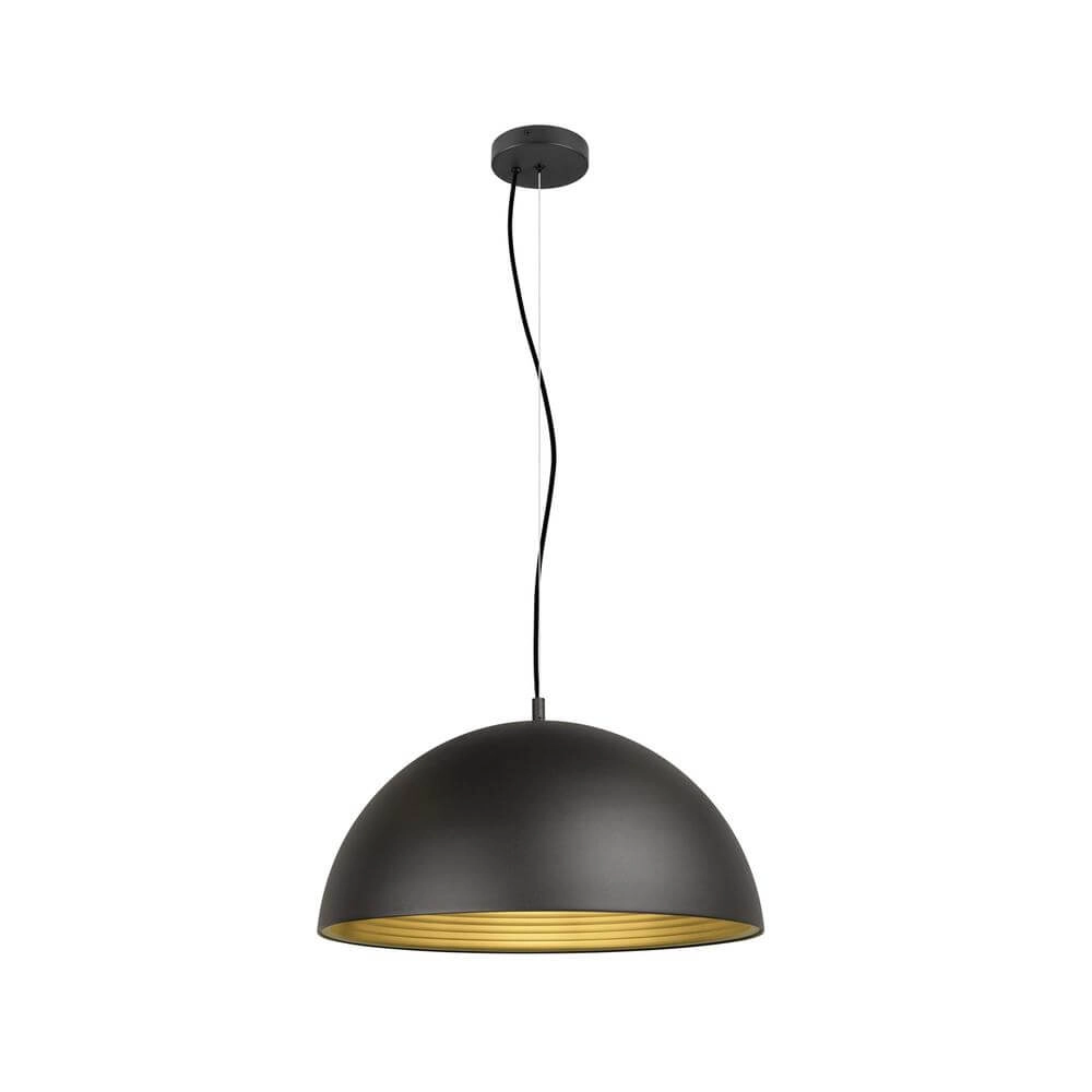 Design-Pendelleuchte Forchini M 50 schwarz mit gold Ø 50cm