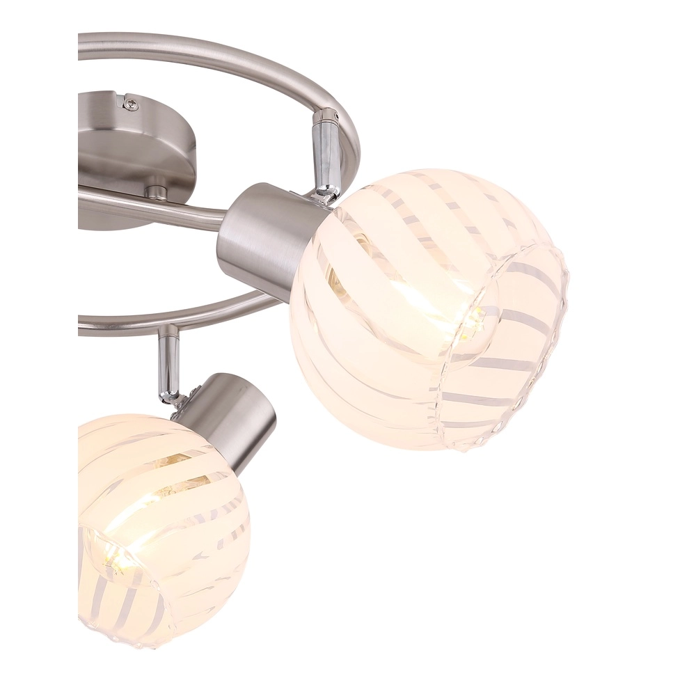 Deckenlampe Willy Nickel 3-Lights Globo 9007371409105