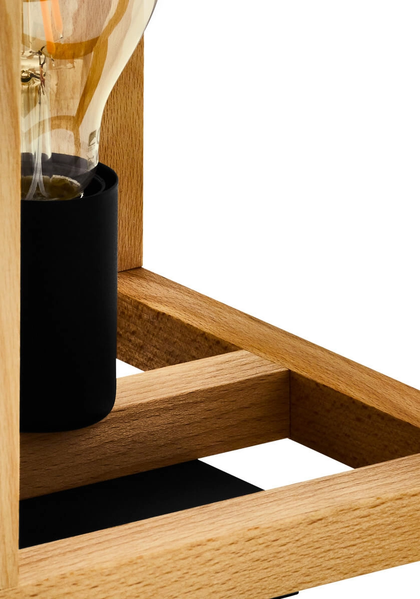 Tischlampe aus Holz Blackcrown 1 Eglo 9002759321475