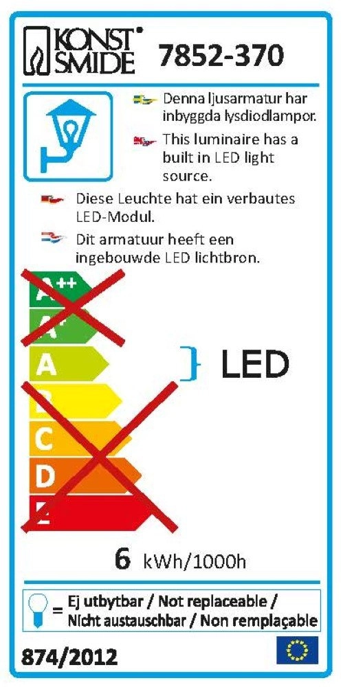 Veranda LED-Strahler Monza aufbauen KonstSmide 7318307852370
