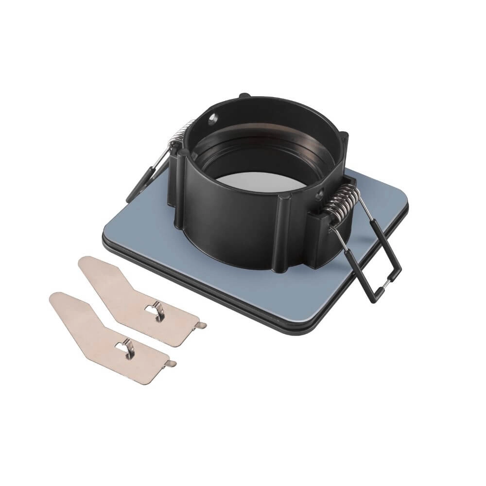 Montagering New Tria 68 IP65 quadratisch schwarz - ohne Beschlag SLV 4024163276511